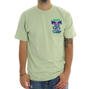 T-SHIRT RISE ABOVE OBEY VERDE